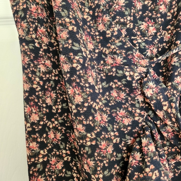 Free People Dress All My Love Floral Print Mini Wrap Dress Small - Picture 6 of 7
